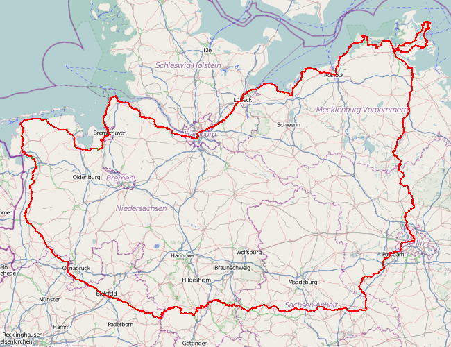 Plan der Nord-D-Tour